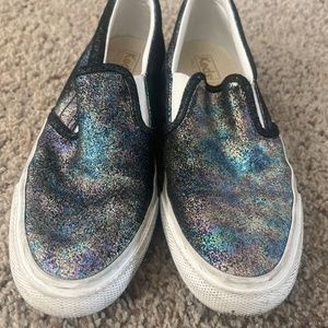 Shimmer Keds Slip Ons